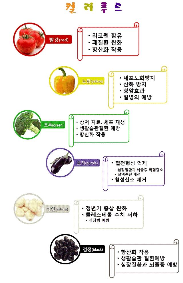 컬러푸드(color food)에 대한 안내입니다의 1번째 이미지